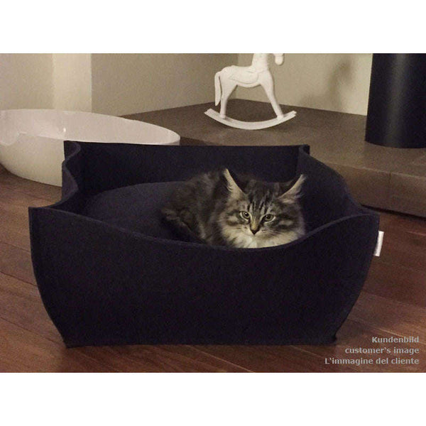 Pet Interiors Felt Cat Basket BOWL-Cat Bed-Pet Interiors- Silver Circle Pets