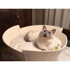 Pet Interiors LIDO Felt Designer Cat Bed-Cat Bed-Pet Interiors- Silver Circle Pets