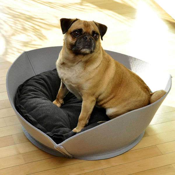 Pet Interiors NOOK Felt Designer Cat Bed-Cat Bed-Pet Interiors- Silver Circle Pets