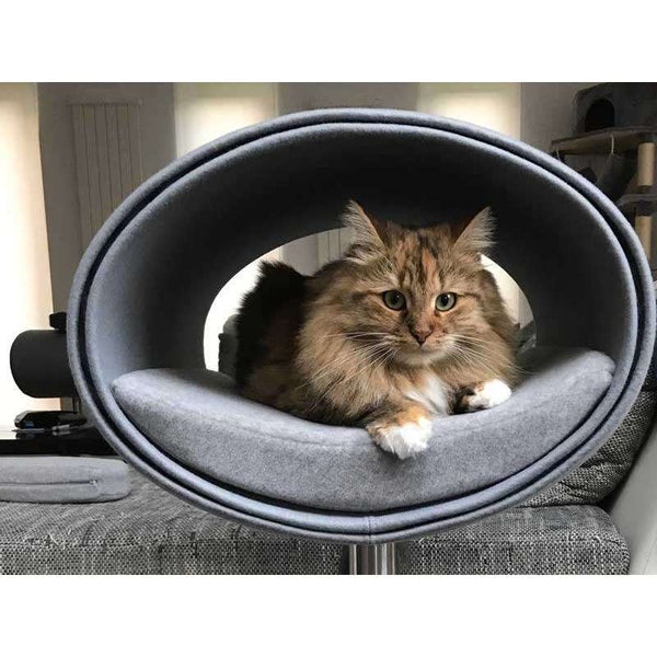 Pet Interiors Rondo Felt Cat Bed Stand-Cat Bed-Pet Interiors- Silver Circle Pets