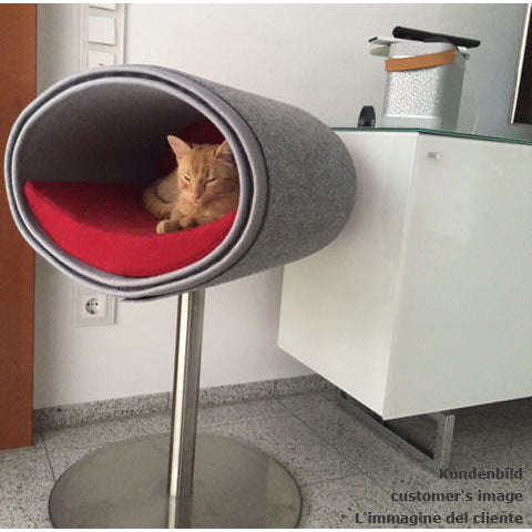 Pet Interiors Rondo Felt Cat Bed Stand-Cat Bed-Pet Interiors- Silver Circle Pets