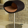 Pet Interiors Rondo Leather Cat Bed Stand-Cat Bed-Pet Interiors- Silver Circle Pets