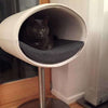 Pet Interiors Rondo Leather Cat Bed Stand-Cat Bed-Pet Interiors- Silver Circle Pets