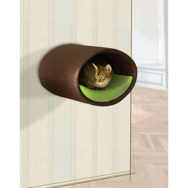 Pet Interiors Rondo Leather Cat Wall Climber-Cat Bed-Pet Interiors- Silver Circle Pets