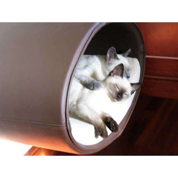 Pet Interiors Rondo Leather Cat Wall Climber-Cat Bed-Pet Interiors- Silver Circle Pets