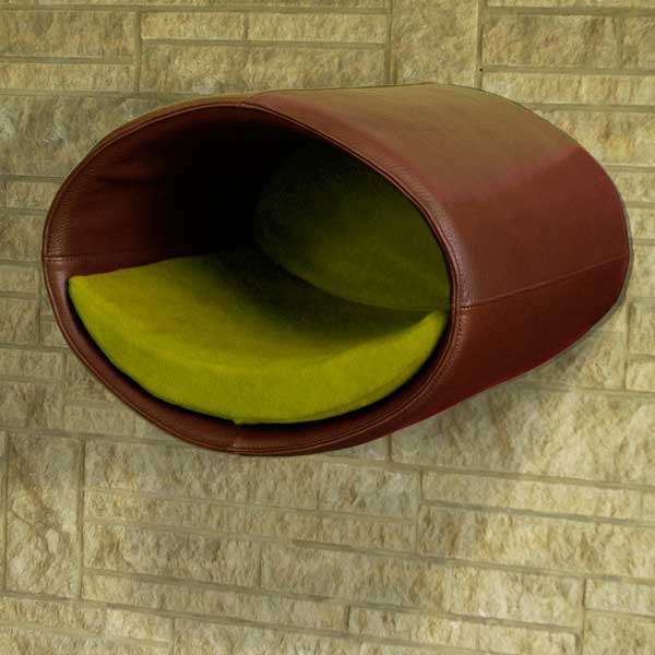 Pet Interiors Rondo Leatherette Cat Wall Climber-Cat Bed-Pet Interiors- Silver Circle Pets