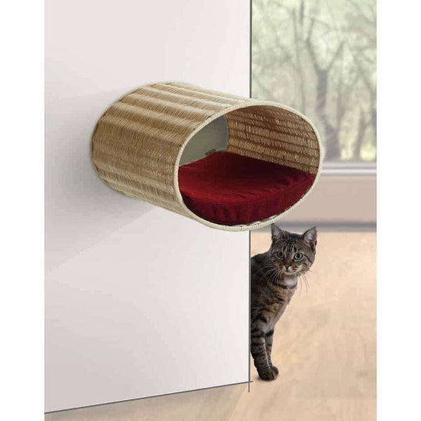 Pet Interiors Rondo Wicker Cat Wall Climber-Cat Bed-Pet Interiors- Silver Circle Pets