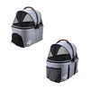 Petique 3-in-1 Tri-Fold Pet Stroller Travel System-Pet Strollers-Petique- Silver Circle Pets
