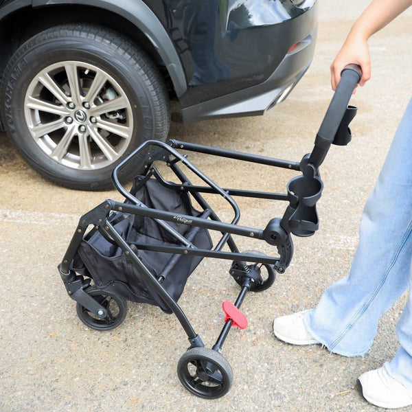 Petique 3-in-1 Tri-Fold Pet Stroller Travel System-Pet Strollers-Petique- Silver Circle Pets