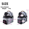 Petique 3-in-1 Tri-Fold Pet Stroller Travel System-Pet Strollers-Petique- Silver Circle Pets