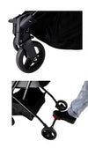 Petique 3-in-1 Tri-Fold Pet Stroller Travel System-Pet Strollers-Petique- Silver Circle Pets