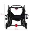 Petique 3-in-1 Tri-Fold Pet Stroller Travel System-Pet Strollers-Petique- Silver Circle Pets