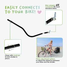 Petique Apollo Elite Bike Tow Adapter-Pet Stroller Accessories-Petique- Silver Circle Pets