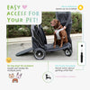 Petique Apollo Elite Pet Stroller & Trailer | Integrated Ramp-Pet Strollers-Petique- Silver Circle Pets