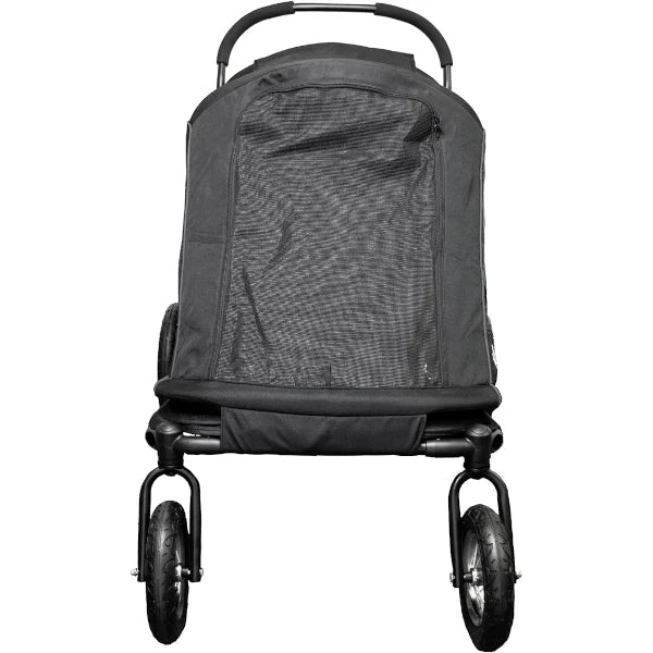 Petique Apollo Elite Pet Stroller & Trailer | Integrated Ramp-Pet Strollers-Petique- Silver Circle Pets