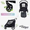 Petique Apollo Elite Pet Stroller & Trailer | Integrated Ramp-Pet Strollers-Petique- Silver Circle Pets