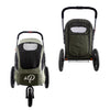 Petique Breeze Pet Jogger Stroller incl. Free Rain Cover & Bike Adapter-Pet Strollers-Petique- Silver Circle Pets