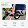 Petique Breeze Pet Jogger Stroller incl. Free Rain Cover & Bike Adapter-Pet Strollers-Petique- Silver Circle Pets
