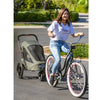Petique Breeze Pet Jogger Stroller incl. Free Rain Cover & Bike Adapter-Pet Strollers-Petique- Silver Circle Pets