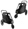 Petique Breeze Pet Jogger Stroller incl. Free Rain Cover & Bike Adapter-Pet Strollers-Petique- Silver Circle Pets