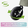 Petique Breeze Pet Jogger Stroller incl. Free Rain Cover & Bike Adapter-Pet Strollers-Petique- Silver Circle Pets