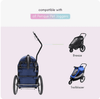 Petique Breeze & Trailblazer Bike Tow Adapter-Pet Stroller Accessories-Petique- Silver Circle Pets