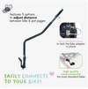 Petique Breeze & Trailblazer Bike Tow Adapter-Pet Stroller Accessories-Petique- Silver Circle Pets