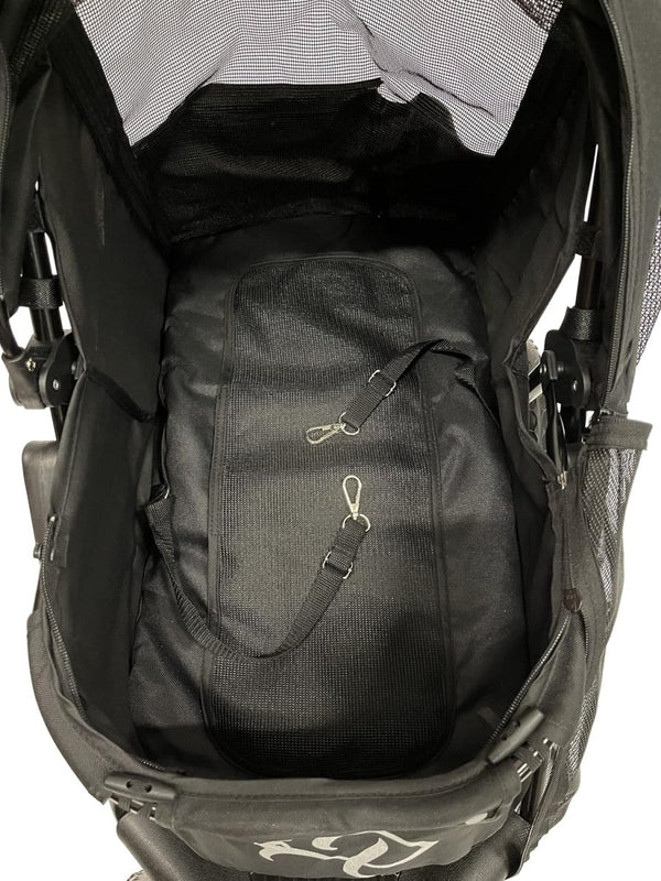 Petique Chinook Pet Stroller incl. Free Rain Cover-Pet Strollers-Petique- Silver Circle Pets