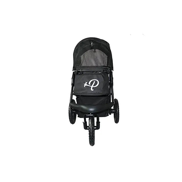 Petique Chinook Pet Stroller incl. Free Rain Cover-Pet Strollers-Petique- Silver Circle Pets