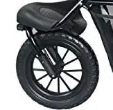 Petique Chinook Pet Stroller Replacement Front Wheel-Pet Strollers-Petique- Silver Circle Pets