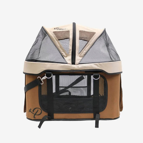 Petique Dynamic 4-in-1 Pet Stroller Travel System-Pet Strollers-Petique- Silver Circle Pets