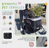 Petique Dynamic 4-in-1 Pet Stroller Travel System-Pet Strollers-Petique- Silver Circle Pets