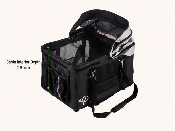 Petique Dynamic 4-in-1 Pet Stroller Travel System-Pet Strollers-Petique- Silver Circle Pets