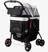 Petique Dynamic 4-in-1 Pet Stroller Travel System-Pet Strollers-Petique- Silver Circle Pets
