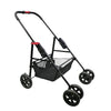 Petique Dynamic 4-in-1 Pet Stroller Travel System-Pet Strollers-Petique- Silver Circle Pets