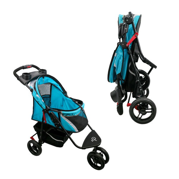 Petique Revolutionary Pet Stroller-Pet Strollers-Petique- Silver Circle Pets