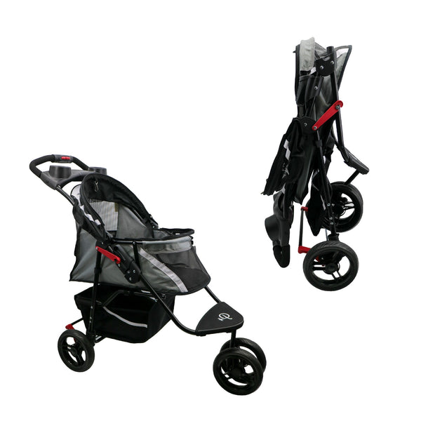 Petique Revolutionary Pet Stroller-Pet Strollers-Petique- Silver Circle Pets