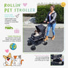 Petique Rollin' Pet Stroller-Pet Strollers-Petique- Silver Circle Pets