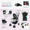 Petique Rollin' Pet Stroller-Pet Strollers-Petique- Silver Circle Pets