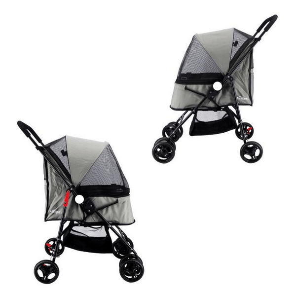 Petique Rollin' Pet Stroller-Pet Strollers-Petique- Silver Circle Pets
