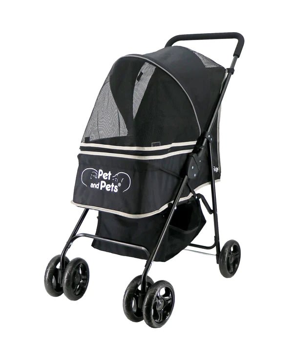 Petique Rollin' Pet Stroller-Pet Strollers-Petique- Silver Circle Pets