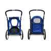 Petique Trailblazer Pet Stroller & Dog Bike Trailer incl. Free Rain Cover + Tow Bar-Pet Strollers-Petique- Silver Circle Pets