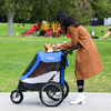 Petique Trailblazer Pet Stroller & Dog Bike Trailer incl. Free Rain Cover + Tow Bar-Pet Strollers-Petique- Silver Circle Pets