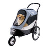 Petique Trailblazer Pet Stroller & Dog Bike Trailer incl. Free Rain Cover + Tow Bar-Pet Strollers-Petique- Silver Circle Pets