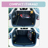 Petique Trailblazer Pet Stroller & Dog Bike Trailer incl. Free Rain Cover + Tow Bar-Pet Strollers-Petique- Silver Circle Pets