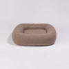 PillowVilla Bouclé Dog Bed PEBBLE-Dog Bed-PillowVilla- Silver Circle Pets