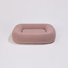 PillowVilla Bouclé Dog Bed PEBBLE-Dog Bed-PillowVilla- Silver Circle Pets