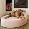 PillowVilla Casentino Wool Dog Bed CUDDLY BEAN-Dog Bed-PillowVilla- Silver Circle Pets