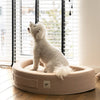 PillowVilla Casentino Wool Dog Bed CUDDLY BEAN-Dog Bed-PillowVilla- Silver Circle Pets