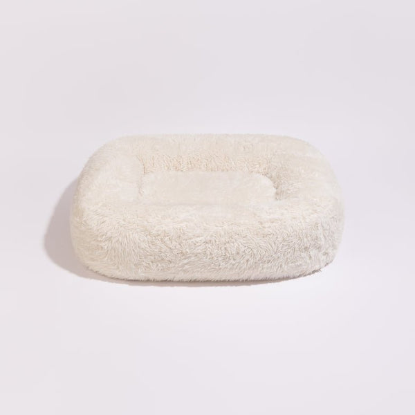 PillowVilla Dog Bed PEBBLE FLOKATI-Dog Bed-PillowVilla- Silver Circle Pets